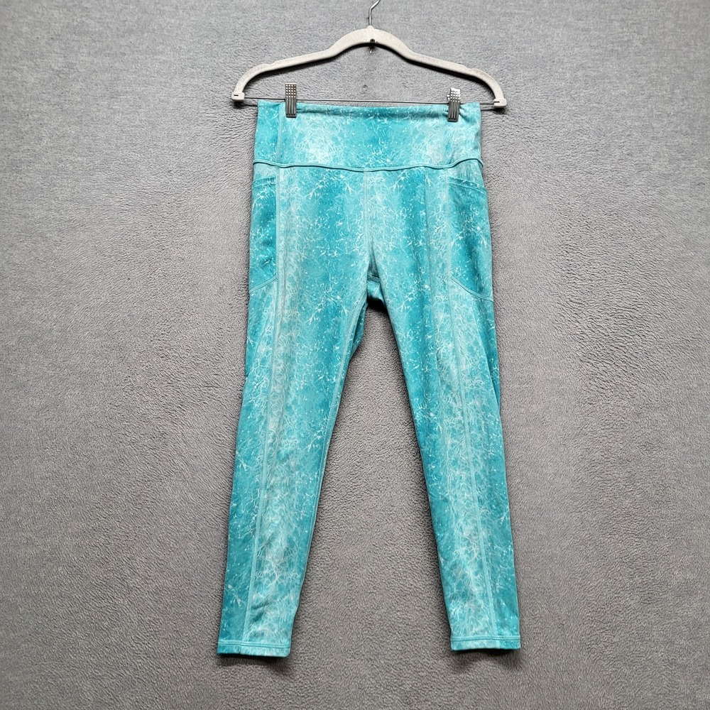 Victoria's Secret Women Activewear Pants 10 Blue Legging ON POINT FLOW Yoga